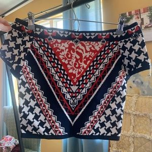 Cropped Off The Shoulder Top